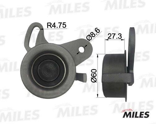 Miles AG02003 Tensioner pulley, timing belt AG02003: Buy near me in Poland at 2407.PL - Good price!