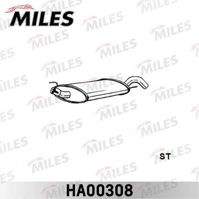 Miles HA00308 Глушитель, задняя часть HA00308: Отличная цена - Купить в Польше на 2407.PL!