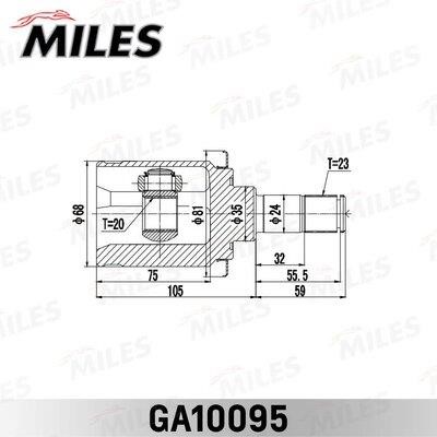 Miles GA10095 Gelenksatz, antriebswelle GA10095: Kaufen Sie zu einem guten Preis in Polen bei 2407.PL!