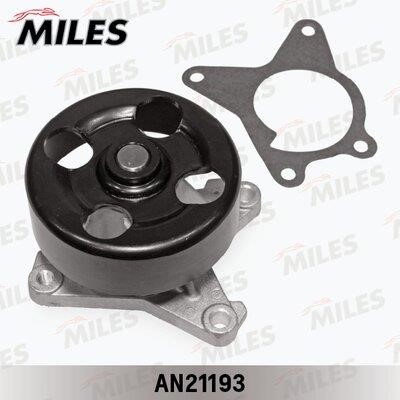 Miles AN21193 Water pump AN21193: Buy near me in Poland at 2407.PL - Good price!