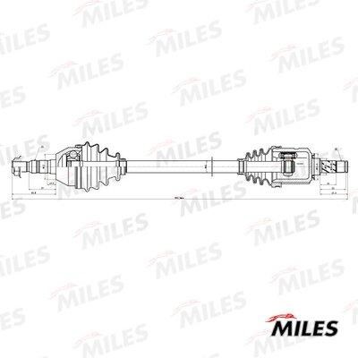 Miles GC02168 Drive shaft GC02168: Buy near me in Poland at 2407.PL - Good price!