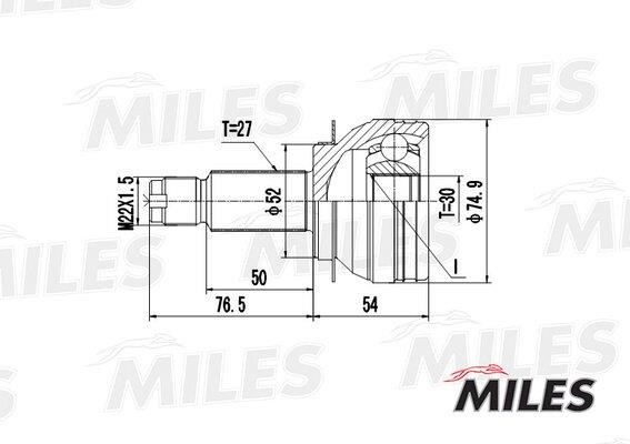 Miles GA20424 Joint kit, drive shaft GA20424: Buy near me in Poland at 2407.PL - Good price!