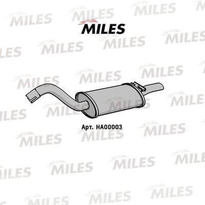 Miles HA00003 End Silencer HA00003: Buy near me in Poland at 2407.PL - Good price!