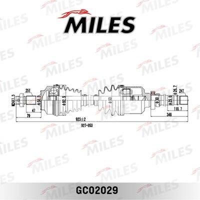 Miles GC02029 Вал приводной GC02029: Отличная цена - Купить в Польше на 2407.PL!