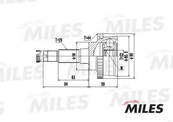 Miles GA20215 Gelenksatz, antriebswelle GA20215: Kaufen Sie zu einem guten Preis in Polen bei 2407.PL!