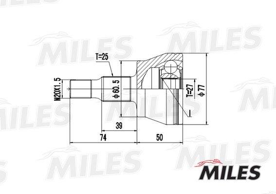 Miles GA20242 Gelenksatz, antriebswelle GA20242: Bestellen Sie in Polen zu einem guten Preis bei 2407.PL!