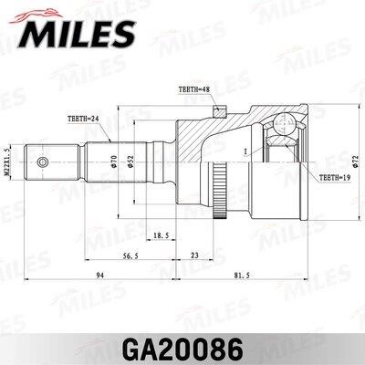 Купить Miles GA20086 по низкой цене в Польше!