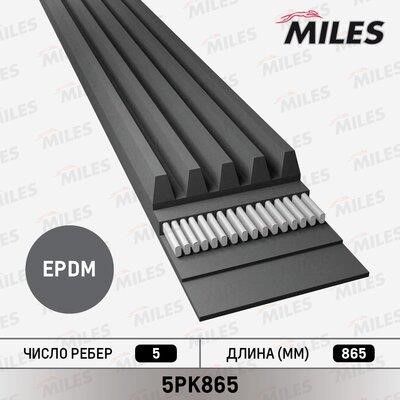 Miles 5PK865 V-Ribbed Belt 5PK865: Buy near me in Poland at 2407.PL - Good price!