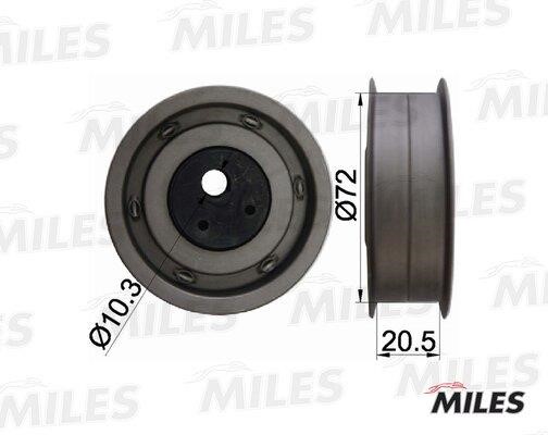 Miles AG02010 Tensioner pulley, timing belt AG02010: Buy near me in Poland at 2407.PL - Good price!