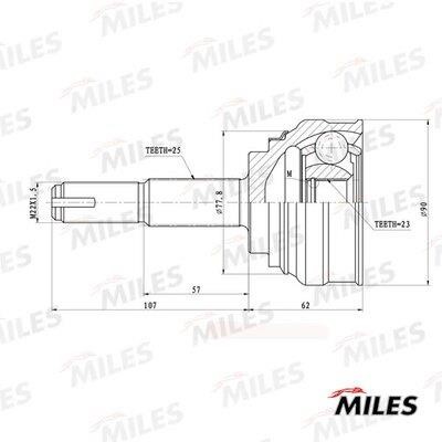 Miles GA20677 Joint kit, drive shaft GA20677: Buy near me in Poland at 2407.PL - Good price!