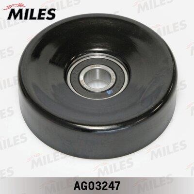 Miles AG03247 Tensioner pulley, v-ribbed belt AG03247: Buy near me at 2407.PL in Poland at an Affordable price!