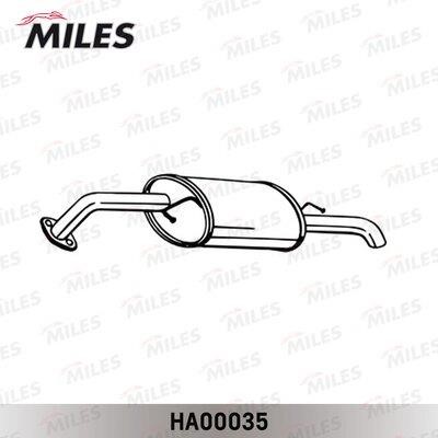 Miles HA00035 Глушитель, задняя часть HA00035: Отличная цена - Купить в Польше на 2407.PL!