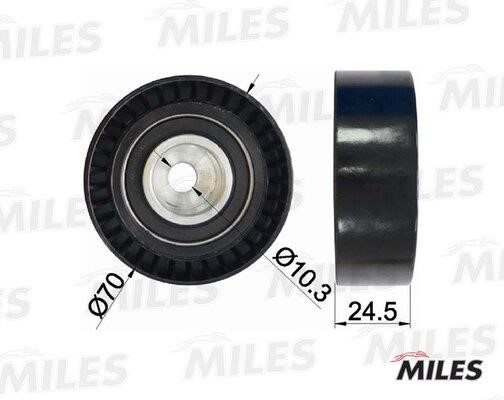 Miles AG03027 Ролик обводной ремня поликлинового (приводного) AG03027: Отличная цена - Купить в Польше на 2407.PL!