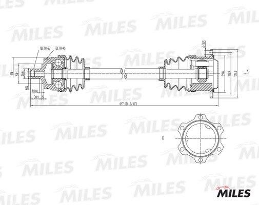 Miles GC02012 Antriebswelle GC02012: Kaufen Sie zu einem guten Preis in Polen bei 2407.PL!