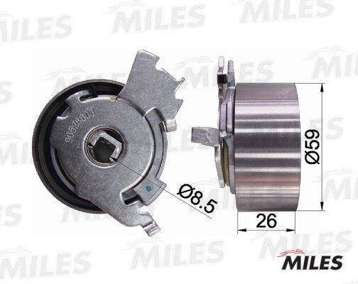 Miles AG02074 Tensioner pulley, timing belt AG02074: Buy near me in Poland at 2407.PL - Good price!