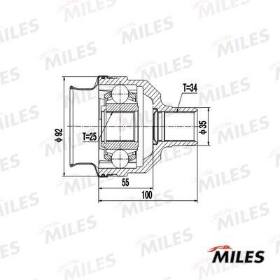 Miles GA10024 Joint kit, drive shaft GA10024: Buy near me in Poland at 2407.PL - Good price!
