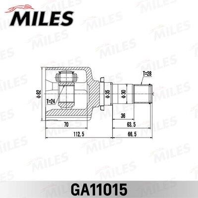 Miles GA11015 Joint kit, drive shaft GA11015: Buy near me in Poland at 2407.PL - Good price!