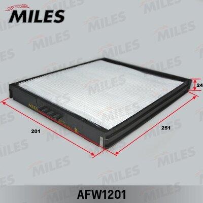 Miles AFW1201 Фильтр салона AFW1201: Отличная цена - Купить в Польше на 2407.PL!