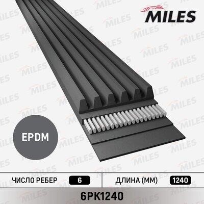 Miles 6PK1240 V-Ribbed Belt 6PK1240: Buy near me at 2407.PL in Poland at an Affordable price!