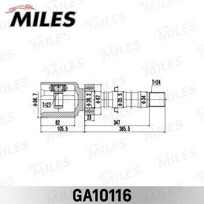 Miles GA10116 Gelenksatz, antriebswelle GA10116: Kaufen Sie zu einem guten Preis in Polen bei 2407.PL!