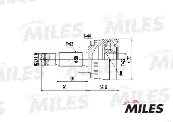 Miles GA20181 Joint kit, drive shaft GA20181: Buy near me in Poland at 2407.PL - Good price!
