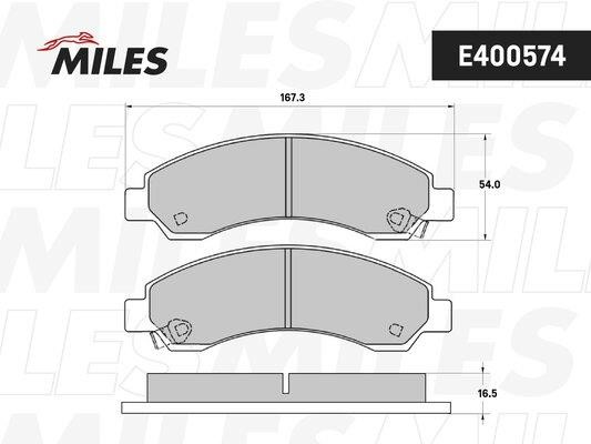 Miles E400574 Klocki hamulcowe, zestaw E400574: Dobra cena w Polsce na 2407.PL - Kup Teraz!