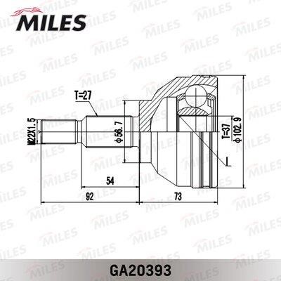 Miles GA20393 ШРКШ GA20393: Приваблива ціна - Купити у Польщі на 2407.PL!