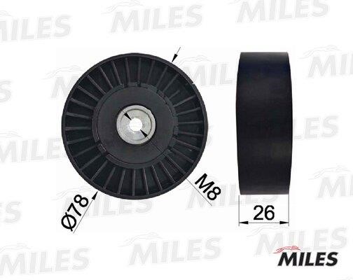 Miles AG03115 Tensioner pulley, v-ribbed belt AG03115: Buy near me in Poland at 2407.PL - Good price!
