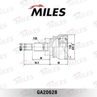 Miles GA20628 Joint kit, drive shaft GA20628: Buy near me in Poland at 2407.PL - Good price!