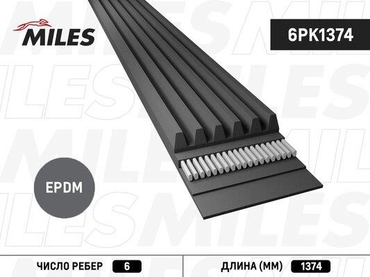 Miles 6PK1374 V-Ribbed Belt 6PK1374: Buy near me at 2407.PL in Poland at an Affordable price!
