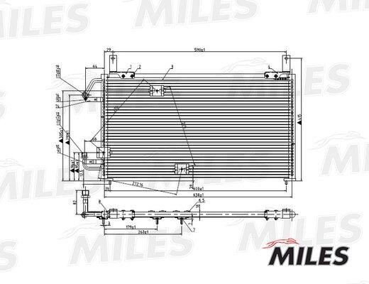 Miles ACCB005 Радиатор кондиционера (Конденсатор) ACCB005: Отличная цена - Купить в Польше на 2407.PL!