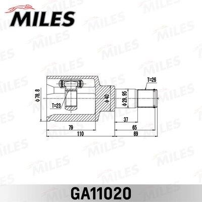 Miles GA11020 Joint, drive shaft GA11020: Buy near me in Poland at 2407.PL - Good price!