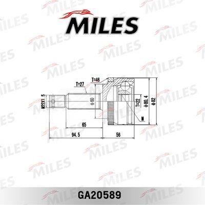 Miles GA20589 Gelenk, Antriebswelle GA20589: Kaufen Sie zu einem guten Preis in Polen bei 2407.PL!