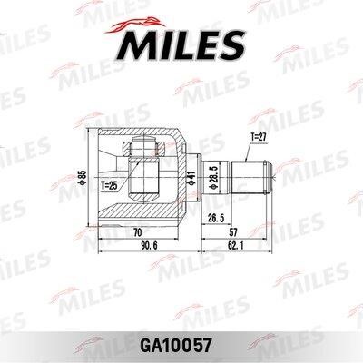 Miles GA10057 CV joint GA10057: Buy near me in Poland at 2407.PL - Good price!