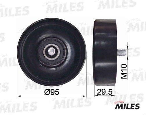 Miles AG03496 Deflection/guide pulley, v-ribbed belt AG03496: Buy near me in Poland at 2407.PL - Good price!