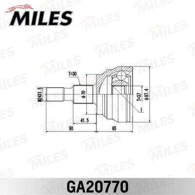 Miles GA20770 Gelenksatz, antriebswelle GA20770: Kaufen Sie zu einem guten Preis in Polen bei 2407.PL!