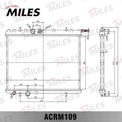 Miles ACRM109 Radiator, engine cooling ACRM109: Buy near me in Poland at 2407.PL - Good price!