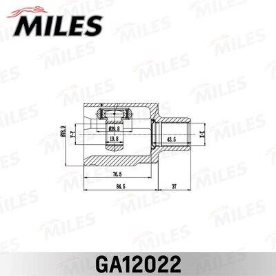 Miles GA12022 ШРУС GA12022: Отличная цена - Купить в Польше на 2407.PL!