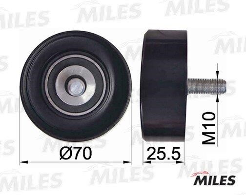 Miles AG03010 Ролик обводной ремня поликлинового (приводного) AG03010: Отличная цена - Купить в Польше на 2407.PL!