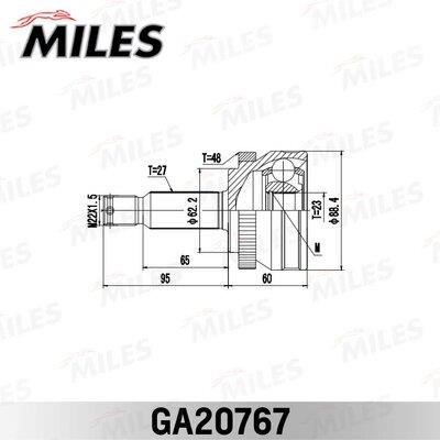 Miles GA20767 Joint kit, drive shaft GA20767: Buy near me in Poland at 2407.PL - Good price!