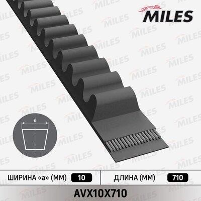Miles AVX10X710 Ремень клиновой AVX10X710: Отличная цена - Купить в Польше на 2407.PL!