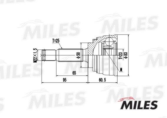 Miles GA20265 Шарнир равных угловых скоростей (ШРУС) GA20265: Купить в Польше - Отличная цена на 2407.PL!