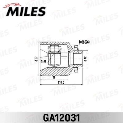 Miles GA12031 ШРУС GA12031: Купить в Польше - Отличная цена на 2407.PL!