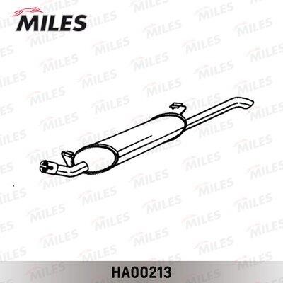 Miles HA00213 End Silencer HA00213: Buy near me in Poland at 2407.PL - Good price!