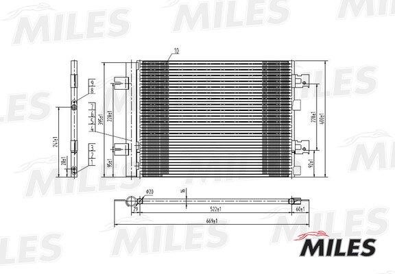 Miles ACCB001 Радиатор кондиционера (Конденсатор) ACCB001: Отличная цена - Купить в Польше на 2407.PL!
