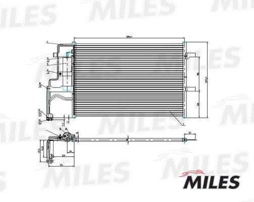 Miles ACCB010 Радиатор кондиционера (Конденсатор) ACCB010: Отличная цена - Купить в Польше на 2407.PL!