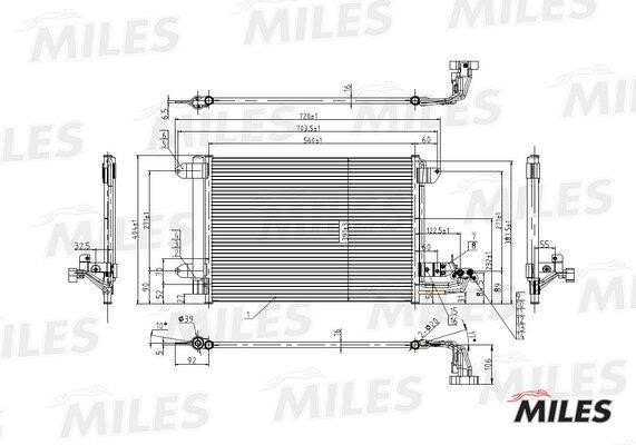 Miles ACCB003 Радиатор кондиционера (Конденсатор) ACCB003: Отличная цена - Купить в Польше на 2407.PL!