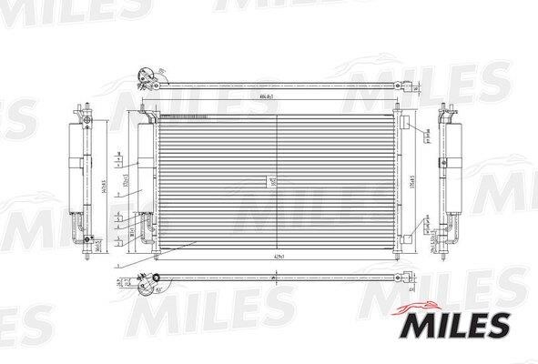 Miles ACCB011 Радиатор кондиционера (Конденсатор) ACCB011: Отличная цена - Купить в Польше на 2407.PL!