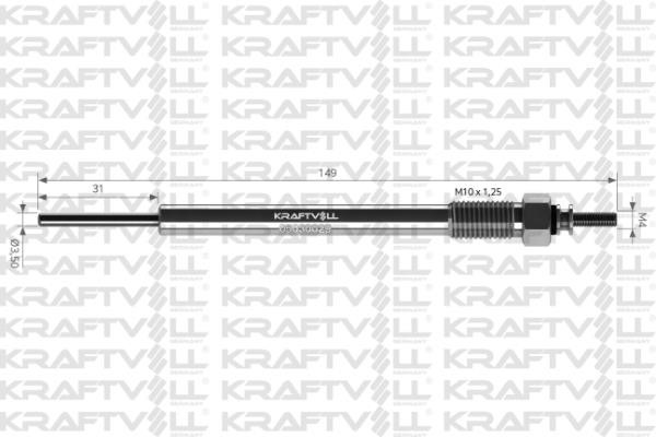 Kraftvoll 05030029 Glow plug 05030029: Buy near me in Poland at 2407.PL - Good price!