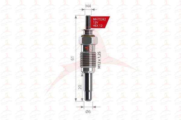 Meha MH70242 Glow plug MH70242: Buy near me in Poland at 2407.PL - Good price!